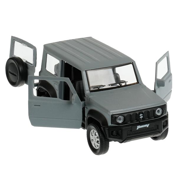 JIMNY-12FIL-GY335446 Машина металл SUZUKI JIMNY 11,5 см, двер, баг, инер, сер, кор. Технопарк в кор.