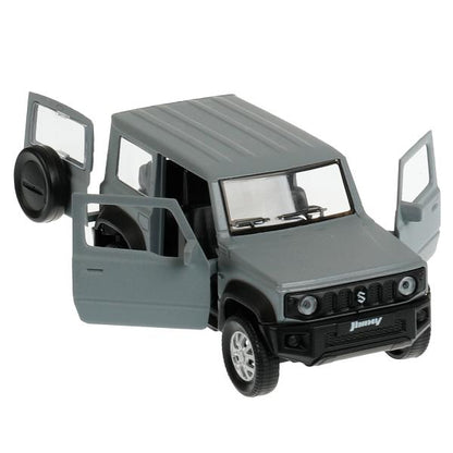 JIMNY-12FIL-GY335446 Машина металл SUZUKI JIMNY 11,5 см, двер, баг, инер, сер, кор. Технопарк в кор.