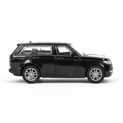 Машина пластик LAND ROVER RANGE ROVER VOGUE 12 см, инерц, черный, кор. Технопарк в кор.2*120шт