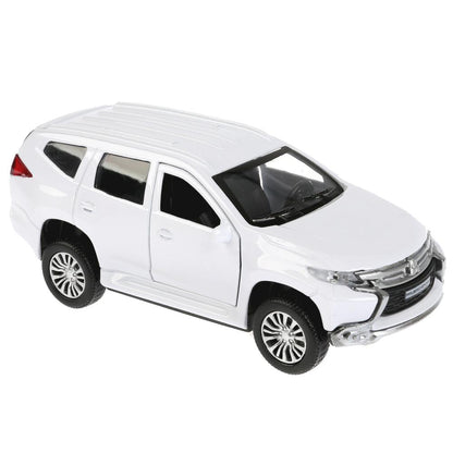 Машина металл "MITSUBISHI PAJERO SPORT" 12см, открыв двери, инерц, белый в кор Технопарк в кор2*36шт