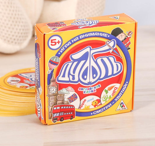 Лас Играс. 2579446 Игра на реакцию и внимание "Дуббль Английские слова"