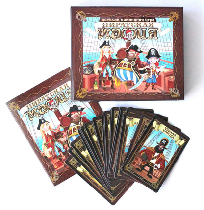 Игра настольная карточная "Пиратская мафия" (28 карточек) в кор.22шт