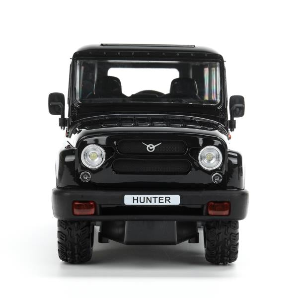 Машина ру UAZ HUNTER, свет, 30 см, черный, кор Технопарк в кор.24шт