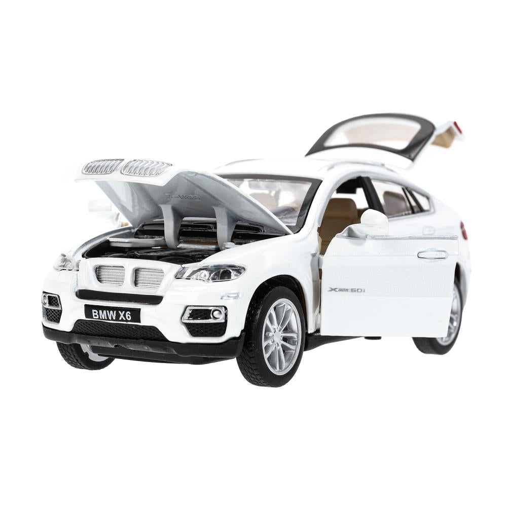Машина металл свет-звук BMW X6, 15,5 см, двери, капот, багажник, инерция Технопарк в кор.2*24шт