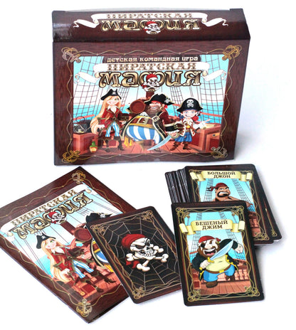 Игра настольная карточная "Пиратская мафия" (28 карточек) в кор.22шт