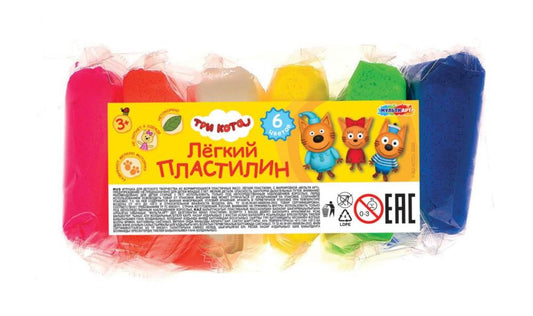 Легкий пластилин ТРИ КОТА , . MultiArt