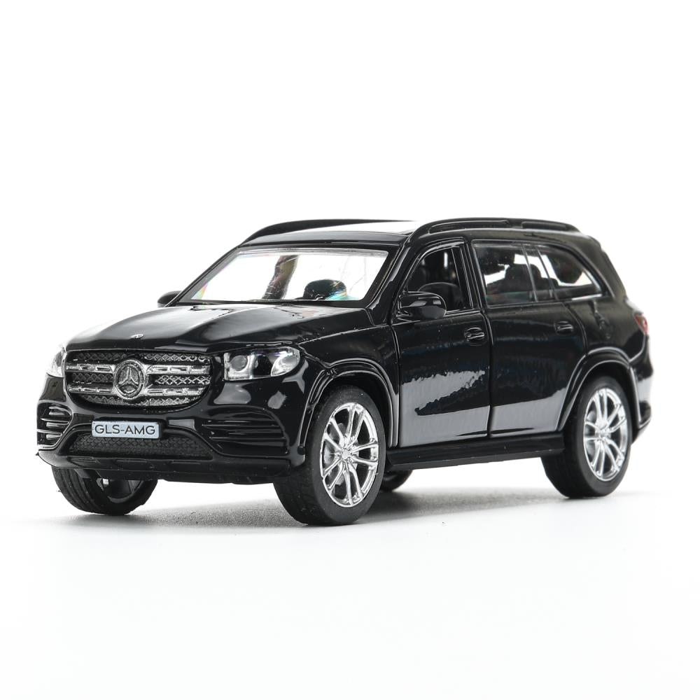 Машина металл MERCEDES-BENZ gls class amg 12см, дв,баг,ин,темно-серый, кор. Технопарк в кор.2*36шт