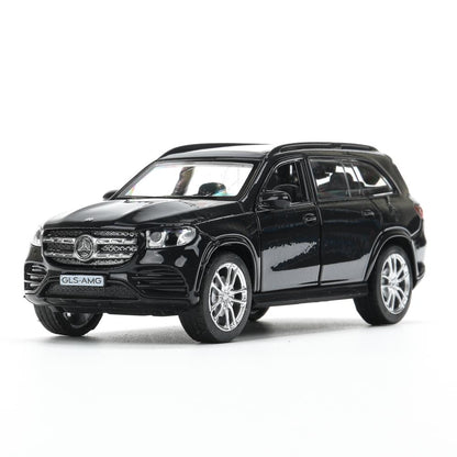 Машина металл MERCEDES-BENZ gls class amg 12см, дв,баг,ин,темно-серый, кор. Технопарк в кор.2*36шт