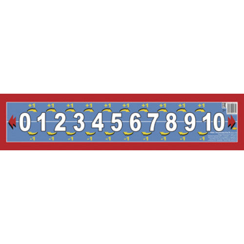 ЛИТУР плакат-полоска мини*формат Числовой ряд от 0 до 10 50*350, изд.: