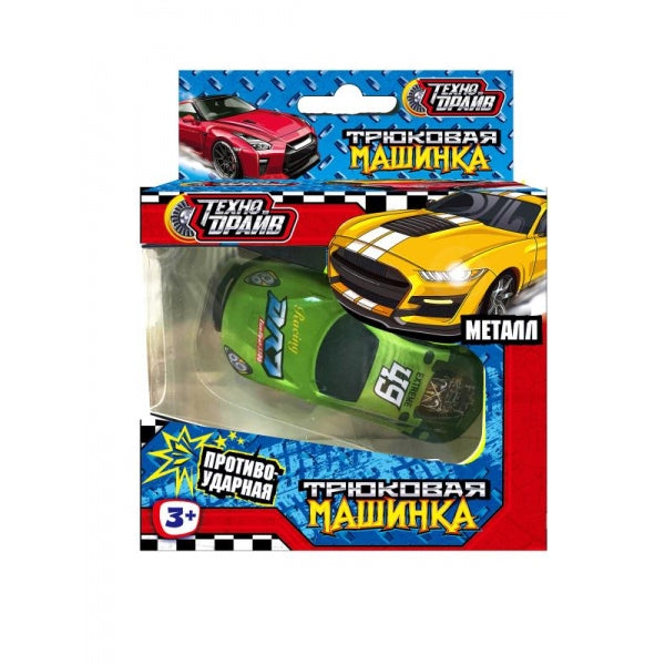 Машинка трюковая мет.в асс., кор.12,5*10*3,5 см ТЕХНОДРАЙВ в кор.2*192шт