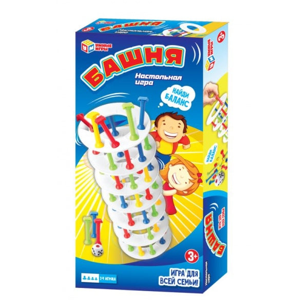 Настольная игра башня, кор.30*15*4см Умные игры в кор.2*36шт