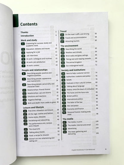 English Vocabulary in Use: Advanced Book with answers and enhanced ebook. 3 Edition