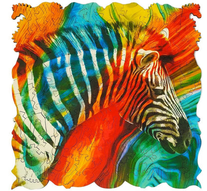 Фигурный деревянный пазл "ANIMAL ART" Зебра 113 дет. арт.8387 (мрц 690 руб.) /24