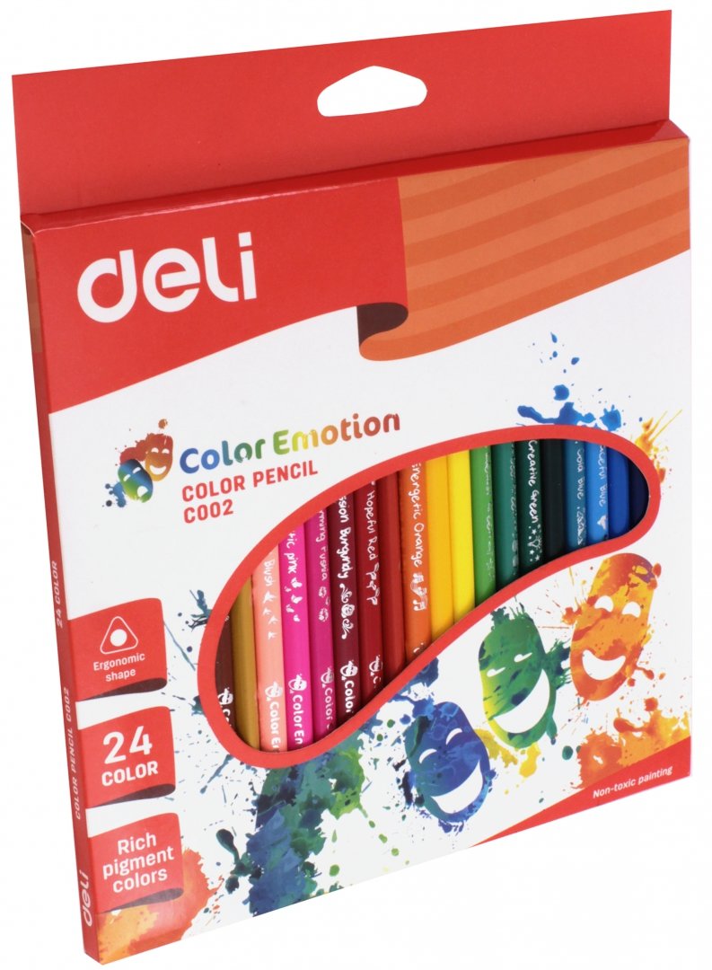 Карандаши 24цв Color Emotion трехгранные (EC00220)