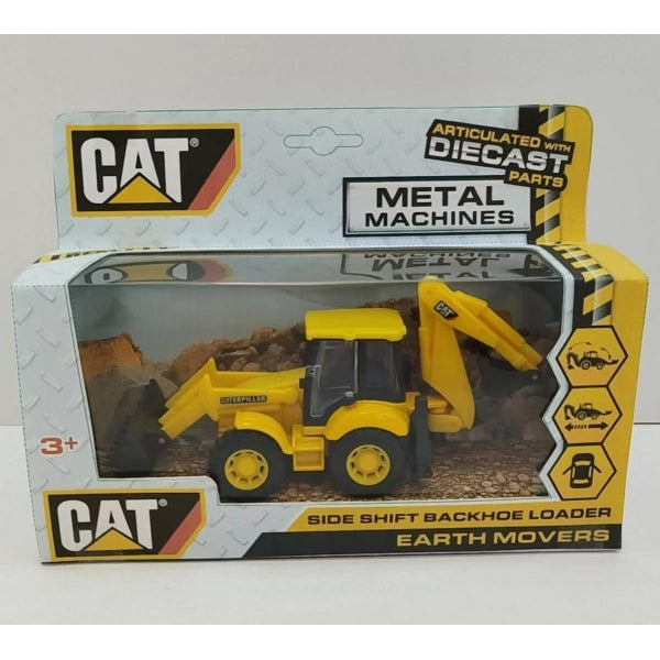 Машина металл caterpillar экскаватор-погрузчик, 15 см, дверь, инерция Технопарк