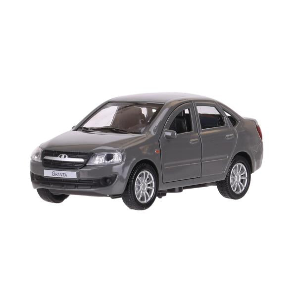 Машина металл LADA granta 11,5 см, двери, инерц, серый, кор. Технопарк в кор.2*36шт