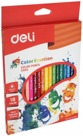 Карандаши 18цв Color Emotion трехгранные (EC00210)