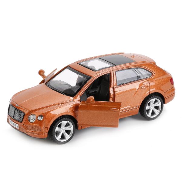 МАШИНА "ТЕХНОПАРК" МЕТАЛЛ. ИНЕРЦ. BENTLEY BENTAYGA, 1:45, ОТКРЫВ. ДВЕРИ, В РУСС. КОР. в кор.2*36шт