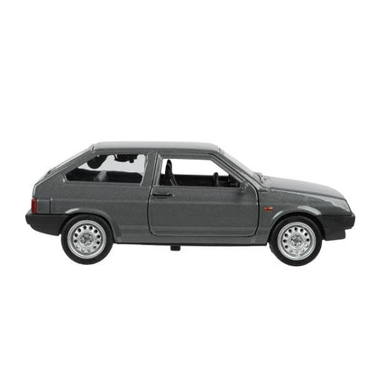 Машина металл LADA-2108 "СПУТНИК" длина 12 см, двери, багаж, серый, в кор. Технопарк в кор.2*36шт