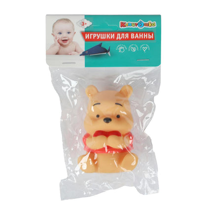 Игрушка для ванны мишка в пак, КАПИТОШКА в кор.2*144шт