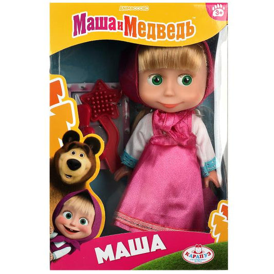 Кукла Маша И МЕДВЕДЬ маша 15см, без звука, акс, кор КАРАПУЗ в кор.30шт