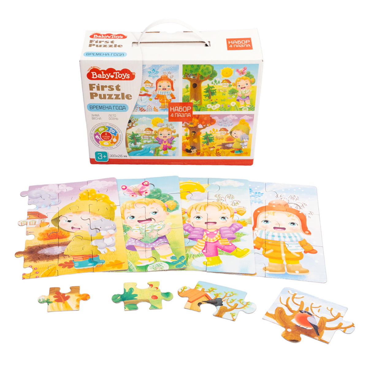 Пазл First Puzzle 4 в 1 "Времена года" Baby Toys