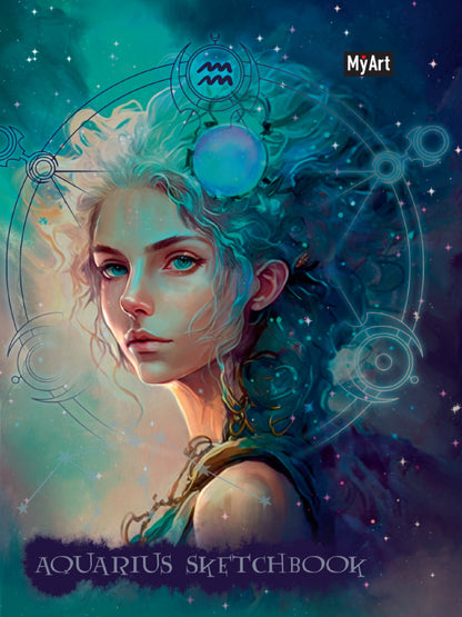 MyArt. СКЕТЧБУК "ЗНАКИ ЗОДИАКА" ВОДОЛЕЙ