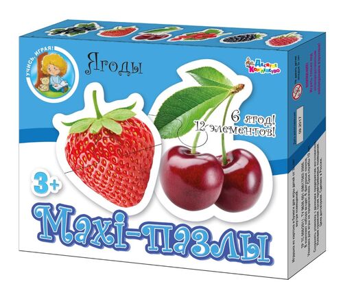 Пазлы-maxi ДК "Ягоды", 15 элементов