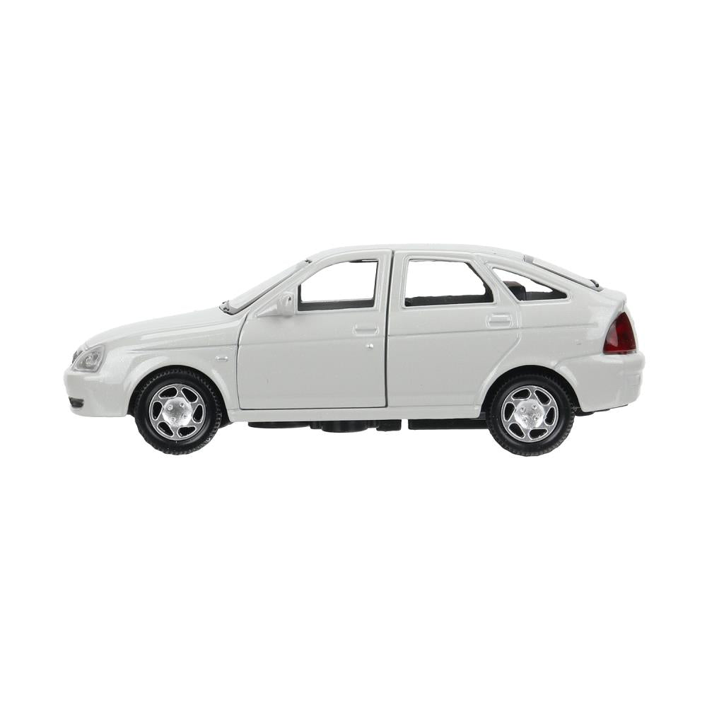 Машина металл LADA PRIORA 12 см,двери,инерц,серебристый перламутр,кор. Технопарк в кор.2*36шт