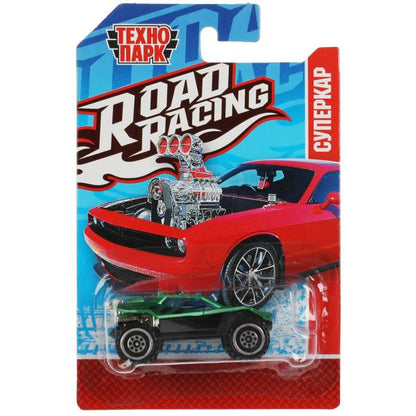 Машина металл ROAD RACING СУПЕРКАР 7,5 см, в ассорт, блист. Технопарк в кор.2*288шт