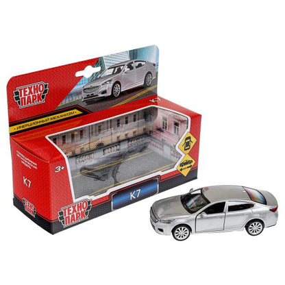Машина металл KIA k7, 11,5 см, двери, инерция, кор. Технопарк в кор.2*48шт