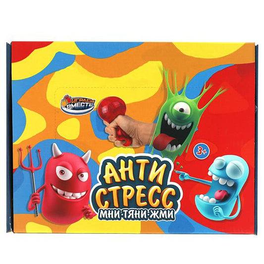 Игрушка жмяка черепаха в ассорт., в дисплее 12шт ИГРАЕМ ВМЕСТЕ уп-12шт в кор.24уп