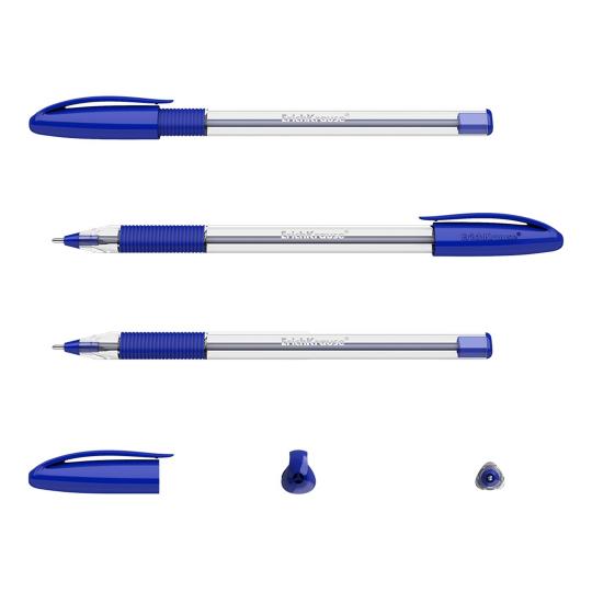 ErichKrause® Ручка шариковая "Classic Stick&Grip.Ultra Glide Technology"U-109 синяя (пошт) арт.47574