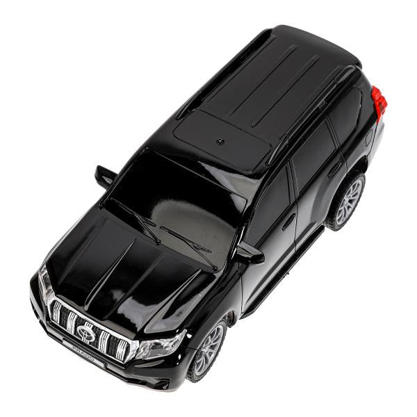 Машина ру TOYOTA PRADO свет, 19 см, черн, кор - в кор.2*24шт