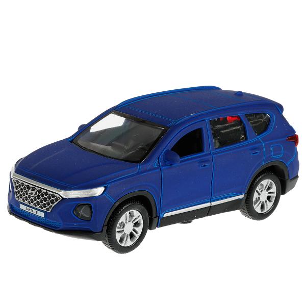 Машина металл HYUNDAI SANTAFE SOFT 12 см, двери, багаж, инерw, СИНИЙ, кор. Технопарк в кор.2*36шт