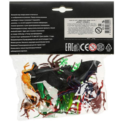Пластизоль насекомые 12 шт. в пак. Рассказы о животных в кор.4*60шт