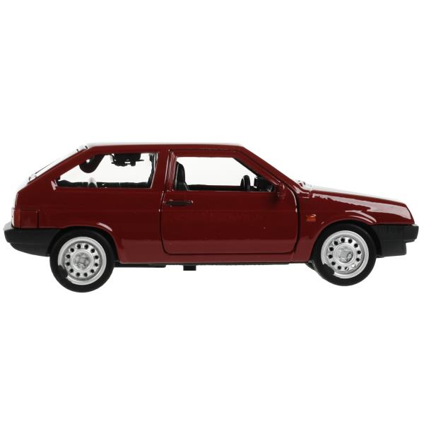 2108-12-CRY Машина металл LADA-2108 "СПУТНИК" 12 см, двери, багаж, инерц, вишневый, кор. Технопарк в