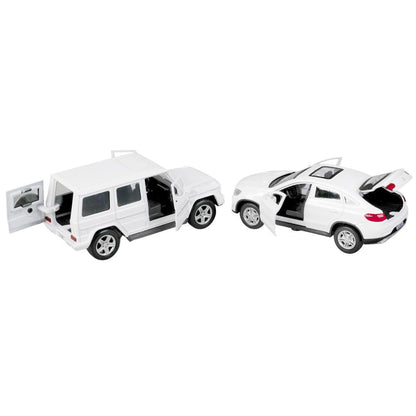 Машина металл MERCEDES-BENZ g-class/mercedes gle-coupe 12см, дв,баг, асс. Технопарк уп-12шт в кор6уп
