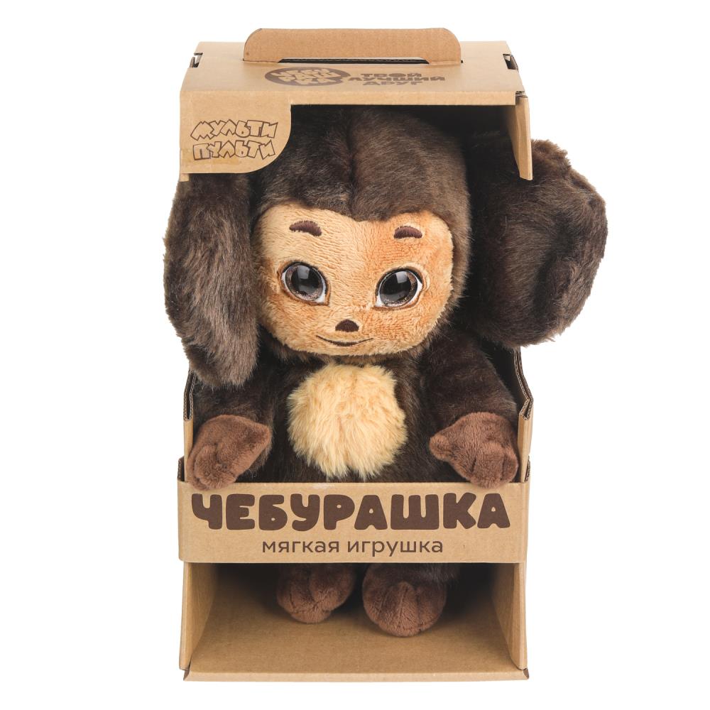 Мягкая игрушка Чебурашка 30см, ty глаза, озвуч.,в подар.кор. "МУЛЬТИ-ПУЛЬТИ" в кор.12шт
