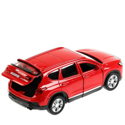 SANTAFE2-12-RD 338204 Машина металл HYUNDAI SANTAFE длина 12 см, двери, багаж, инер, красный, кор. Т