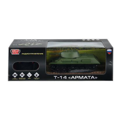 Р/у ТАНК т-34 23 см, свет, зеленый, кор. Технопарк в кор.24шт
