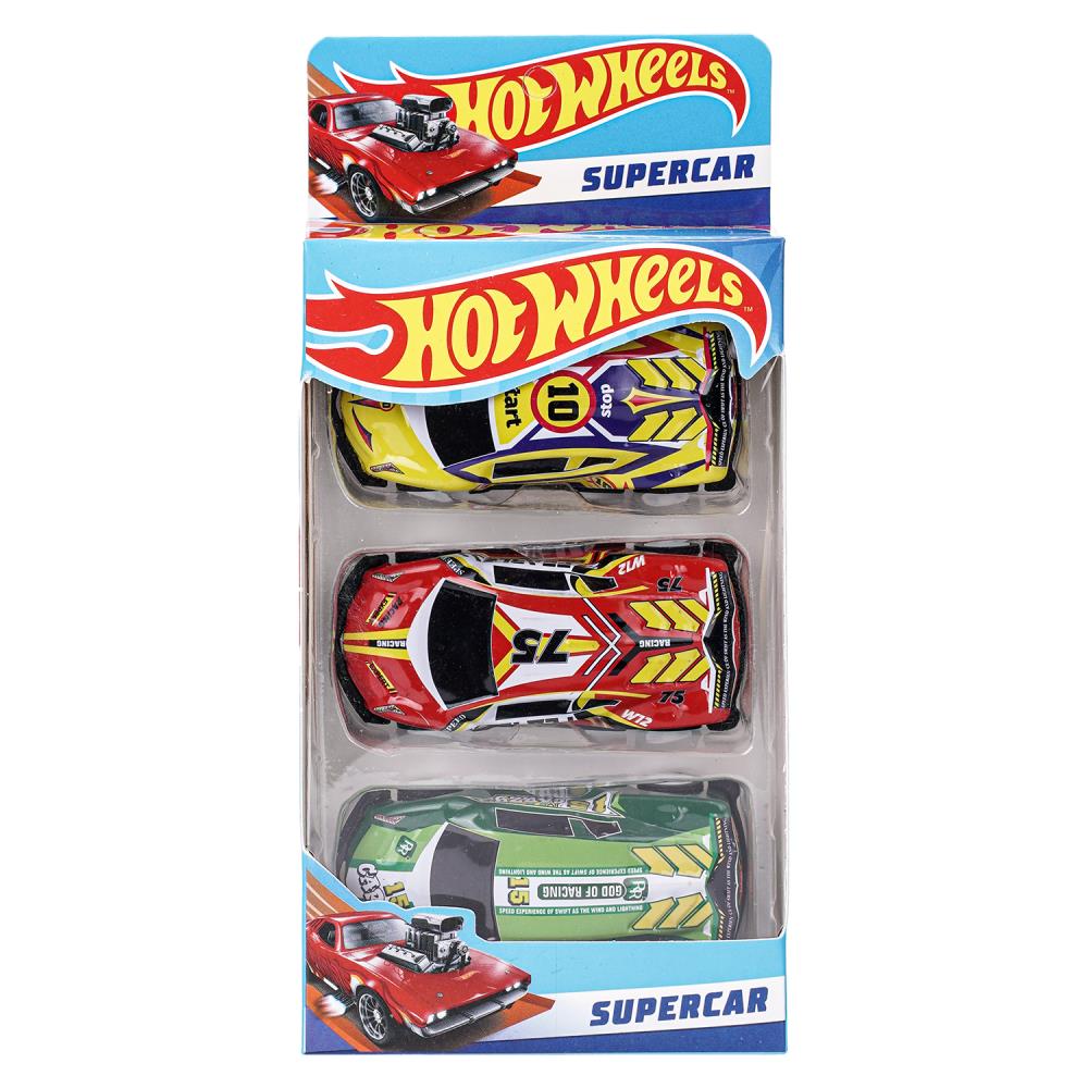 Машина металл Хот Вилс hot wheels набор СПОРТКАР 7 см, 3 шт, в ассорт, кор. Технопарк в кор.2*120наб