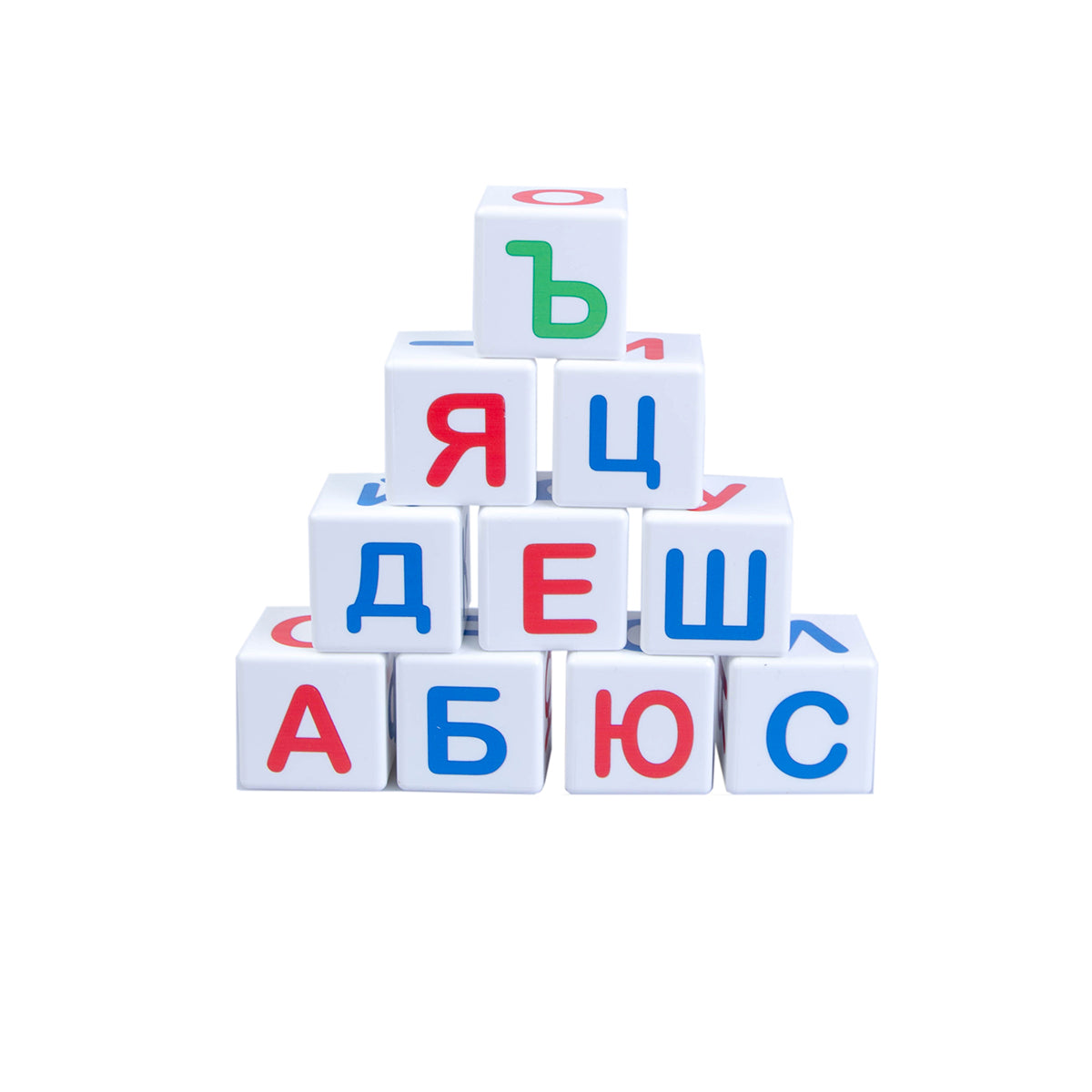 Кубики "Учись играя. Азбука" 12 шт (без обклейки) арт.00710