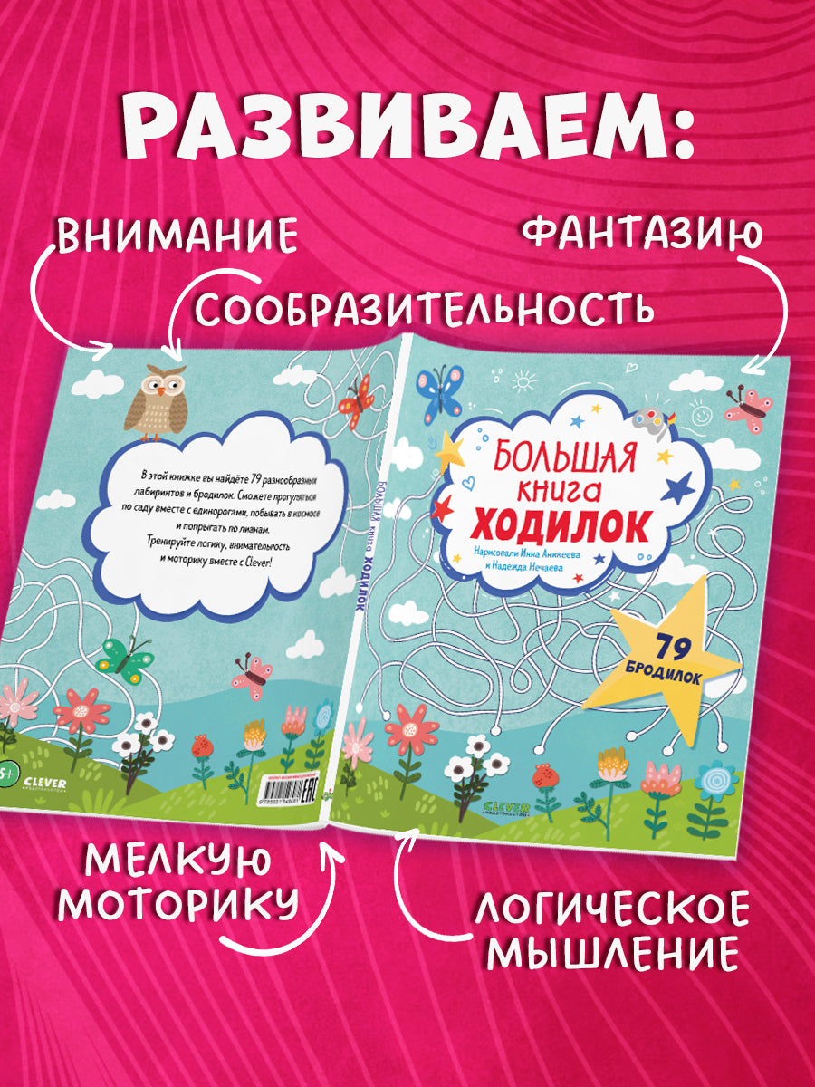 Лабиринты. Большая книга ходилок