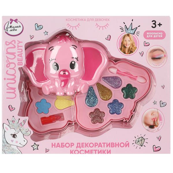 Косметика ДЛЯ ДЕВОЧЕК тени д/век, помада МИЛАЯ ЛЕДИ в кор.2*48шт