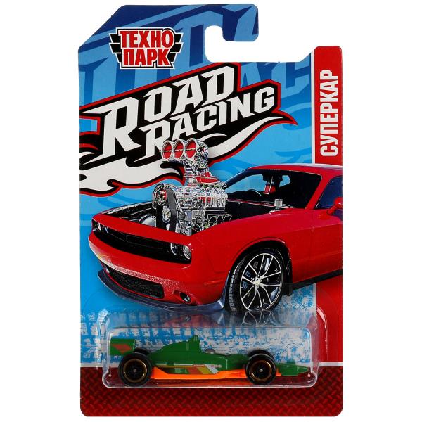 Машина металл ROAD RACING СУПЕРКАР 7,5 см, в ассорт, блист. Технопарк в кор.2*360шт