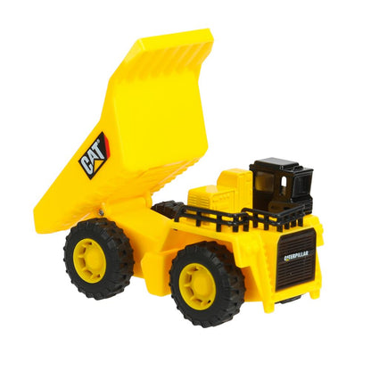 Машина металл caterpillar КАРЬЕРНЫЙ САМОСВАЛ, 12 см, двери, инерция Технопарк в кор.2*24шт