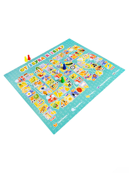 Игра-ходилка логопедическая "От звука к звуку" С, З, Ц (европодвес)