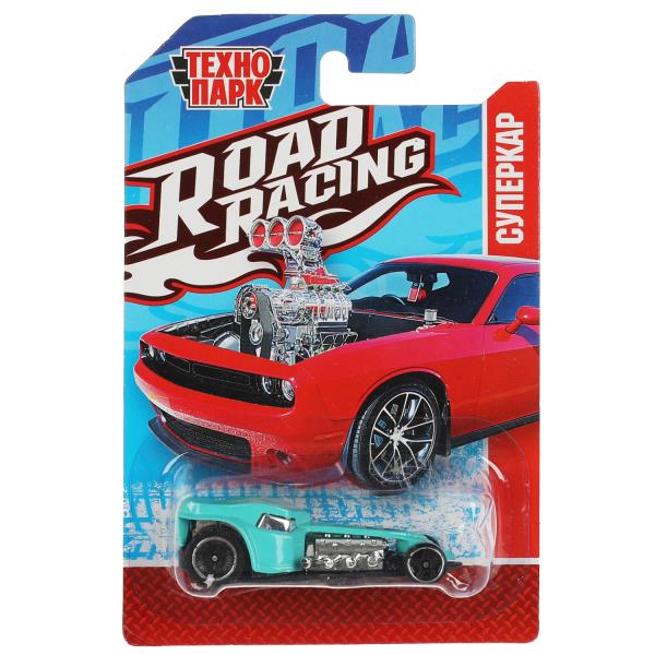 Машина металл ROAD RACING СУПЕРКАР 7,5 см, в ассорт, блист. Технопарк в кор.2*288шт