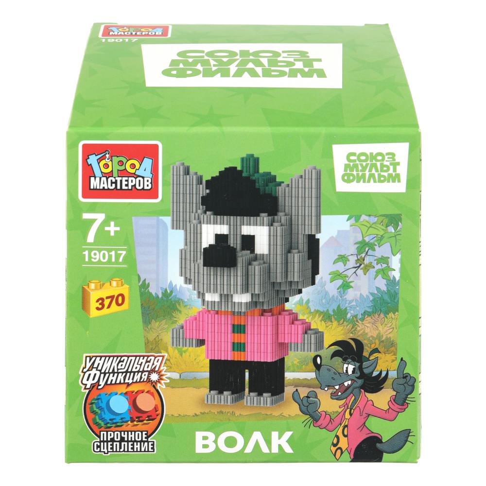 СОЮЗМУЛЬТФИЛЬМ конструктор 3D сборная фигурка волк ну погоди, 370 дет. Город мастеров в кор.180шт